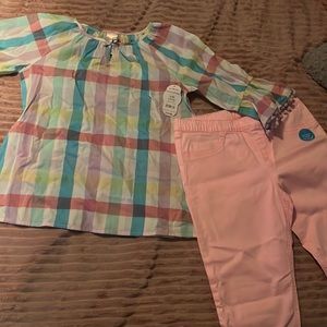Childrens blouse and jeggings set , 10$ each